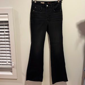 Pilcro Black Flare Jeans Like New Size 27